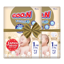 Товари для догляду - Підгузки Goo.N Premium soft NB (до 5 кг) 144 штуки (F1010101-152-2) Товари для догляду - Підгузки Goo.N Premium soft NB (до 5 кг) 144 штуки (F1010101-152-2)