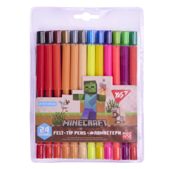 Канцтовари - Фломастери Yes Minecraft 24 кольори (650571)