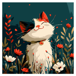 Товары для рисования - Картина по номерам Strateg Лисенок среди цветов 20 х 20 см (HH8025) Товары для рисования - Картина по номерам Strateg Лисенок среди цветов 20 х 20 см (HH8025)