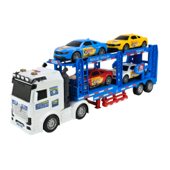 Транспорт і спецтехніка - Ігровий набір Країна Іграшок Трейлер-автовоз і 4 машинки (JP588-81C)