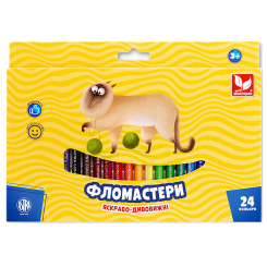 Канцтовари - ​Набір фломастерів Школярик 24 кольори (314107003-UA)