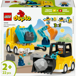 Конструкторы LEGO - Конструктор LEGO DUPLO Town Строительная техника 3 в 1 (10475)