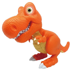 Фигурки животных - Фигурка Dragon-I Джуниор Мегазавр T-Rex рычащий и кусающий оранжевый (80079/80079-1)