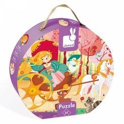 Пазлы - Пазл в чемодане Janod Принцесса в карете (J02875)