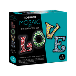 Мозаїка - ​Набір скляної мозаїки Mosaaro Кришталеве скло Кохання (MA4003)