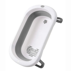 Товары по уходу - ​Ванночка детская складная Babyhood Комфорт серый (BH-326G)