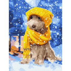 Товары для рисования - Картина по номерам Идейка Пушистый друг 30 х 40 см (KHO4265)