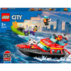 Конструктори LEGO - Конструктор LEGO City Човен пожежної бригади (60373)