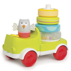 Розвивальні іграшки - Машинка із пірамідкою Taf Toys Совеня-малюк (11945)