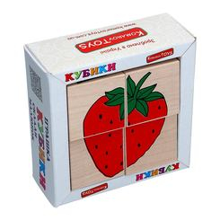 Развивающие игрушки - Кубики Komarov toys Сложи рисунок Фрукты-ягоды 4 штуки (Т 606) Развивающие игрушки - Кубики Komarov toys Сложи рисунок Фрукты-ягоды 4 штуки (Т 606)