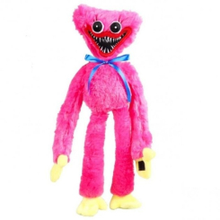 Персонажі мультфільмів - М'яка іграшка обіймашка Magic Хагі Ваги монстр із плюшу 40 см з липучками на лапках рожева (e628f22f)