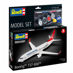 Конструкторы с уникальными деталями - Конструктор Revell Самолет Boeing 737-800 Turkish Airlines (RVL-63772) Конструкторы с уникальными деталями - Конструктор Revell Самолет Boeing 737-800 Turkish Airlines (RVL-63772)