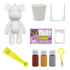 Набори для творчості - Набір для творчості Pour Palz Флюїд Арт Брелок Ведмедик рожевий (GS-G66341/1) Набори для творчості - Набір для творчості Pour Palz Флюїд Арт Брелок Ведмедик рожевий (GS-G66341/1)