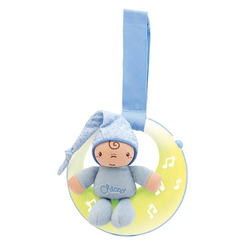 Подвески для кроватки и коляски - Музыкальная игрушка на кроватку Good night Moon голубая (02426.20)