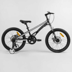 Велосипеды - Детский велосипед магниевая рама дисковые тормоза CORSO 20" Speedline Black (103522)