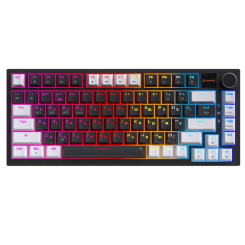 Клавіатура і миші - Клавіатура GamePro Asgard Valhalla Pro 75% Wireless/Bluetooth/USB Black with display (MK160B-D-Pro)