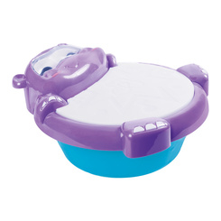 Розвивальні іграшки - Дитячий барабан Bebelino Бегемотик зі світловим ефектом (58156)