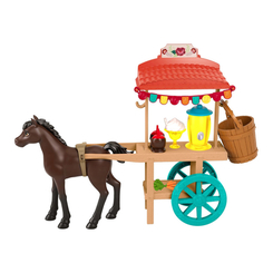 Транспорт і улюбленці - Набір Mattel Spirit untamed Вулична ярмарок Візок зі снеками (GXF68/2)
