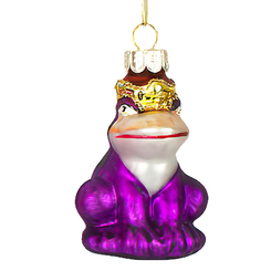 Аксесуари для свят - Ялинкова іграшка BonaDi Царівна-Жаба 7,5 см Фіолетовий (172-911) (MR62499)