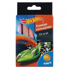 Канцтовари - Набір крейди Kite Hot Wheels 12 кольорів (HW15-075K)