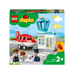 Конструктори LEGO - Конструктор LEGO DUPLO Літак і аеропорт (10961)