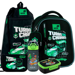 Рюкзаки та сумки - Шкільний набір 5 в 1 Kite Education Hot Wheels (SET_HW26-555S)