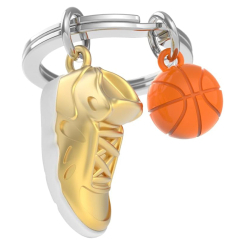Брелоки - Брелок Metalmorphose Fashion basketball shoe and ball (8000020593033)