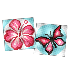 Мозаика - Алмазная мозаика на стикере Идейка Розовый цвет 9 х 9 см 2 шт (AMS1063) Мозаика - Алмазная мозаика на стикере Идейка Розовый цвет 9 х 9 см 2 шт (AMS1063)