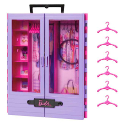 Мебель и домики - Игровой набор Barbie Сиреневый шкаф для одежды (HJL65)