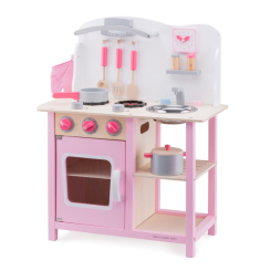Дитячі кухні та побутова техніка - Ігровий набір New classic toys Bon appetit Кухня рожева (11054)