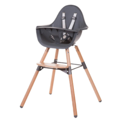 Товари для догляду - Стільчик для годування Childhome Evolu 2 Natural anthracite (CHEVOCHNA)