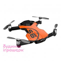 Радиоуправляемые модели - Дрон Wingsland S6 GPS 4K карманный оранжевый (6381691)