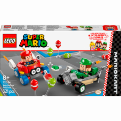 Конструкторы LEGO - Конструктор LEGO Super Mario Mario Kart – Baby Mario vs. Baby Luigi (72034)