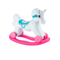 Игровые комплексы, качели, горки - Качели-каталка Dolu бело-розовая 2 в 1 (8690089025098)