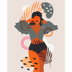 Товари для малювання - Картина за номерами Brushme Маніфест жіночої краси (BS52705)