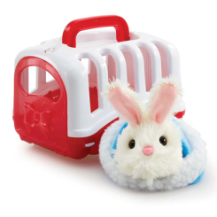 Мягкие животные - Мягкая игрушка Addo Крольчонок в переноске белый (315-11143-B/1)