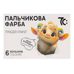 Канцтовари - Набір пальчикових фарб Гамма 7С: 6 шт (7C40601)