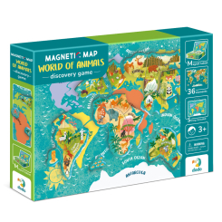 Навчальні іграшки - Магнітна мапа Dodo World of animals (200267)
