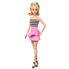 Ляльки - Лялька Barbie Fashionistas в рожевій спідниці з рюшами (HRH11)