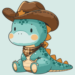 Товары для рисования - Картина по номерам Art Craft Шериф Динозаврик 30 х 30 см (15583-AC)