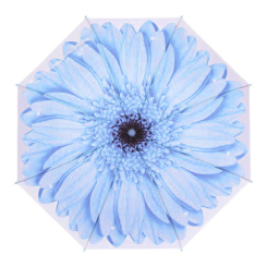 Парасольки і дощовики - Дитяча парасолька "Квітка" COLOR-IT Х2109 тростина 62 см Синій (35701s44365)