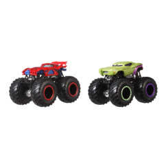 Транспорт і спецтехніка - Набір машинок Hot Wheels Monster trucks Червона і зелена (FYJ64/GBT68)