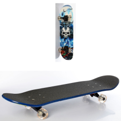 Скейтборды - Скейт MS 0355-4 Голубой с принтом (KL00279)