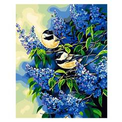 Товары для рисования - Картина по номерам птицы Птички на ветках сирени Идейка Животные (КН216) Товары для рисования - Картина по номерам птицы Птички на ветках сирени Идейка Животные (КН216)