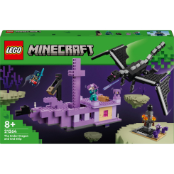Конструктори LEGO - Конструктор LEGO Minecraft Дракон Енду і Корабель Краю (21264)