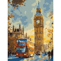 Товары для рисования - Картина по номерам Strateg Лондонский вечер 30 х 40 см (SS-1285)