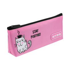 Пенали та гаманці - Пенал Kite Кошеня Stay positive рожевий (K21-680-1)