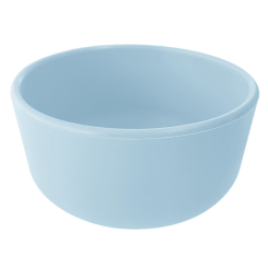 Дитячий посуд та аксесуари - Глибока тарілка силіконова MinikOiOi Bowl Mineral Blue (101080103)