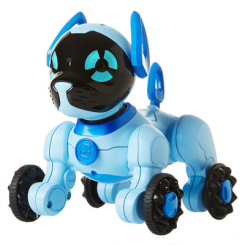 Фігурки тварин - Інтерактивна іграшка WowWee Цуценя Чіп блакитне (W2804/3818)