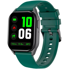 Смарт-годинники та фітнес браслети - Смарт-годинник Canyon Chatter SW-58 BT-CALL Black Green (CNS-SW58BG)